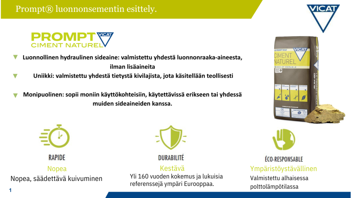Tehosementti nopeasti sitoutuva sideaine 25 kg säkki